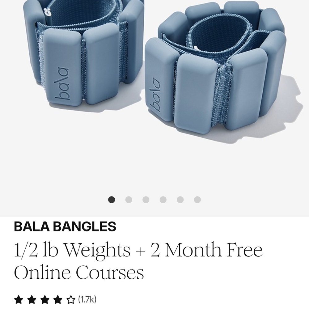 Bala Bangles Blue Weights SOLD
